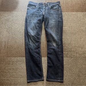 Travis Mathew Jeans Mens 34x30 Blue Everyday Denim Stretch Straight Lightweight